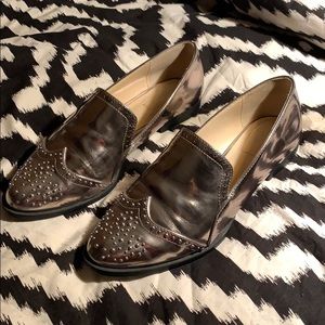 Zara Women’s Metallic Loafers